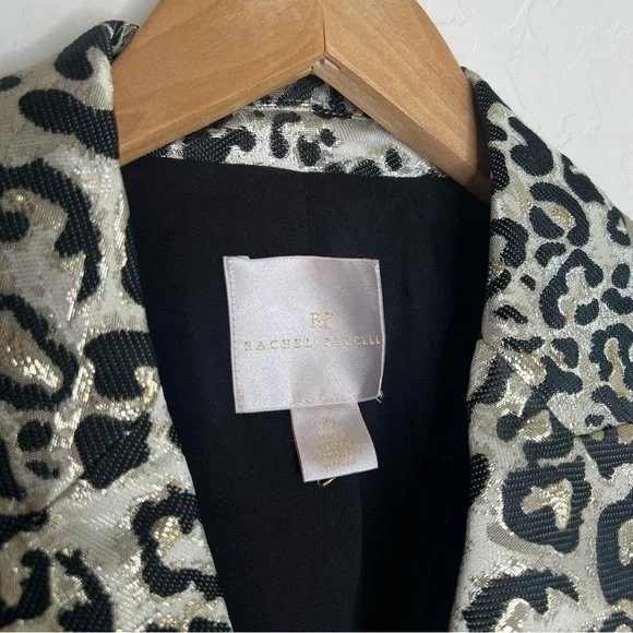 Rachel Parcell leopard print blazer jacket - Picture 5 of 7
